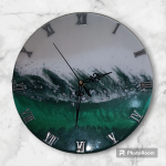 Resin clock