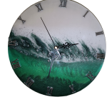 Resin clock