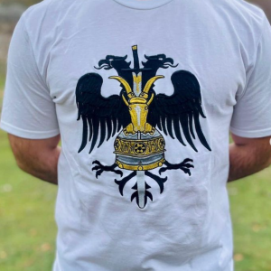 Cotton T-shirt with Kastrioti eagle