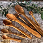 Olive wood spoon set