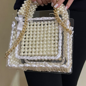 Pearls bag handmade