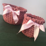 Crocheted basket set