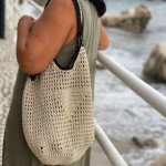 Handmade crochet tote bag