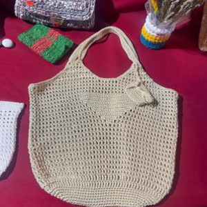 Handmade crochet tote bag