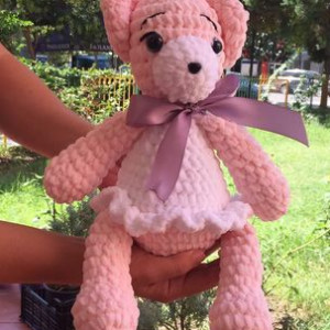 Crocheted bear for babies