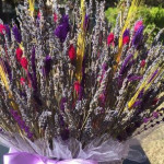 Hanmade crochet arrangement Dried lavender