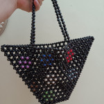 Pearls handmade bag