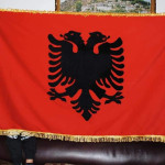 Albanian embroidered flag . 🇦🇱🇦🇱