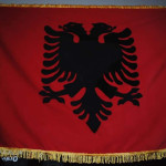 Albanian embroidered flag . 🇦🇱🇦🇱